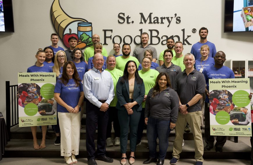 HelloFresh and St. Mary's Food Bank work together to combat food insecurity.