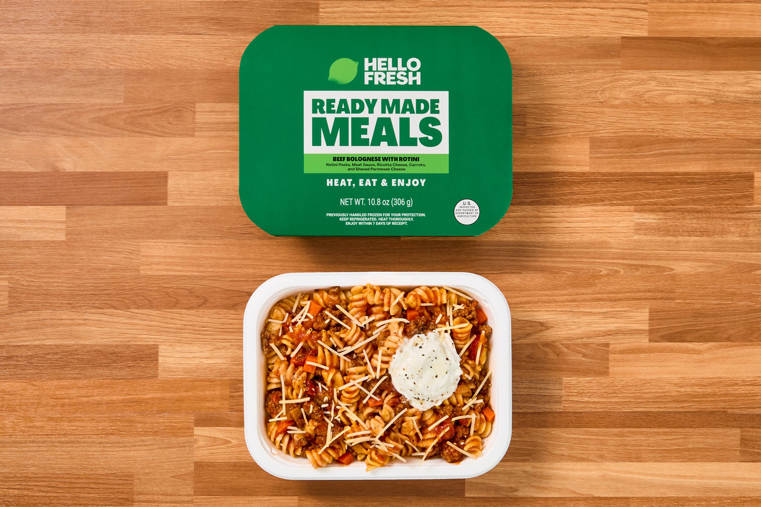 Beef Bolognese with Rotini from HelloFresh Ready Made Meals selection