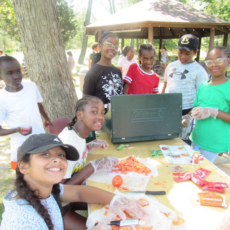 kids at summer program