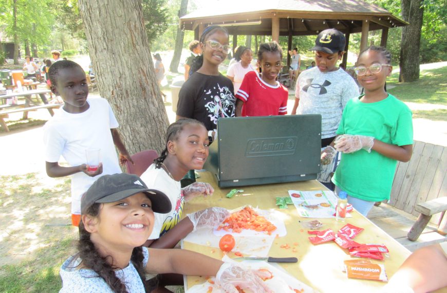 kids at summer program