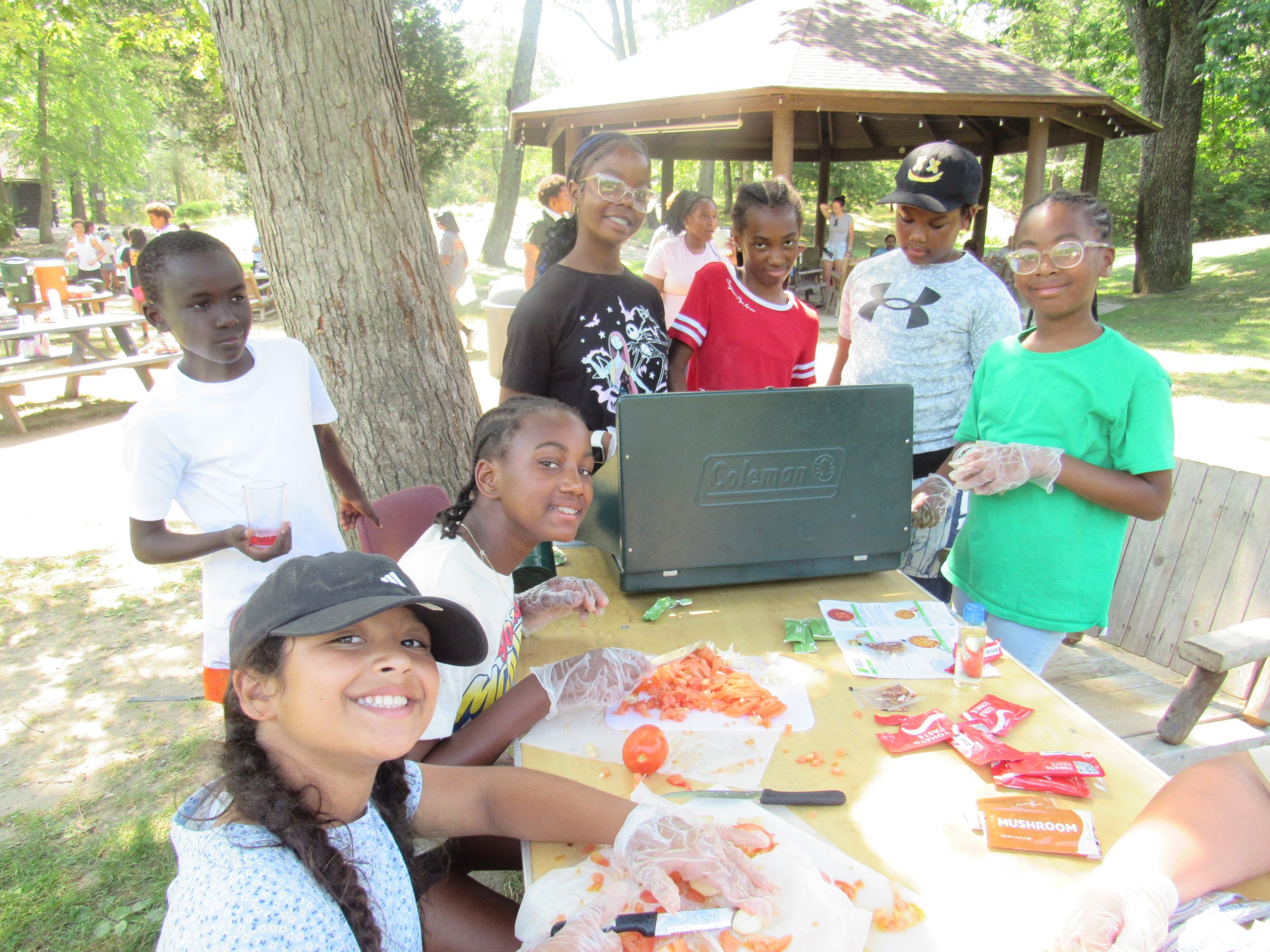 kids at summer program